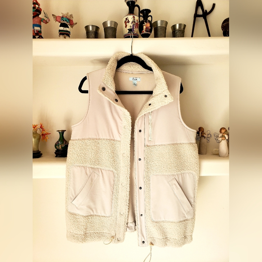 Women's FLX Snap-Front Boucle Mixed-Media Vest